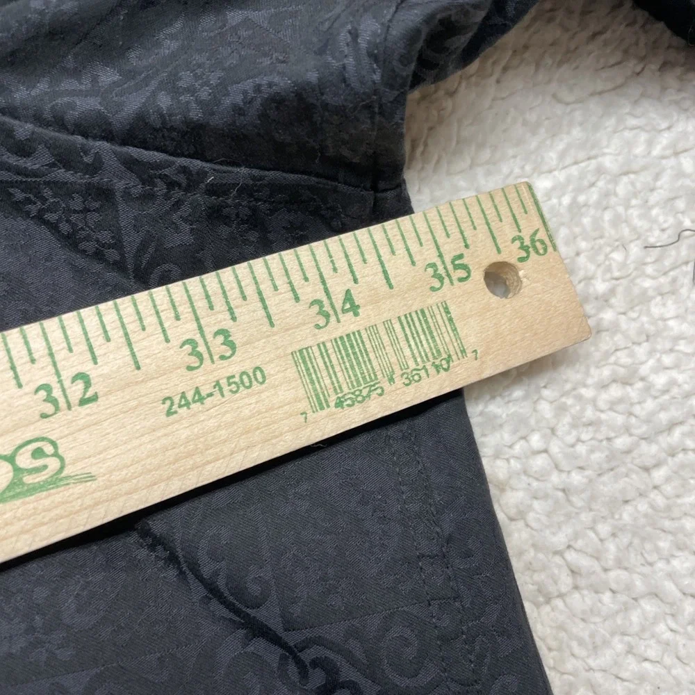 Robert Graham Button Down Mens 5XL Black Windsor Classic Paisley Jacquard NWT - Picture 4 of 10